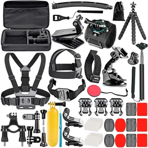 GZXIHTZ Portable Action Camera Accessory Kit Compatible with GoPro Hero 12