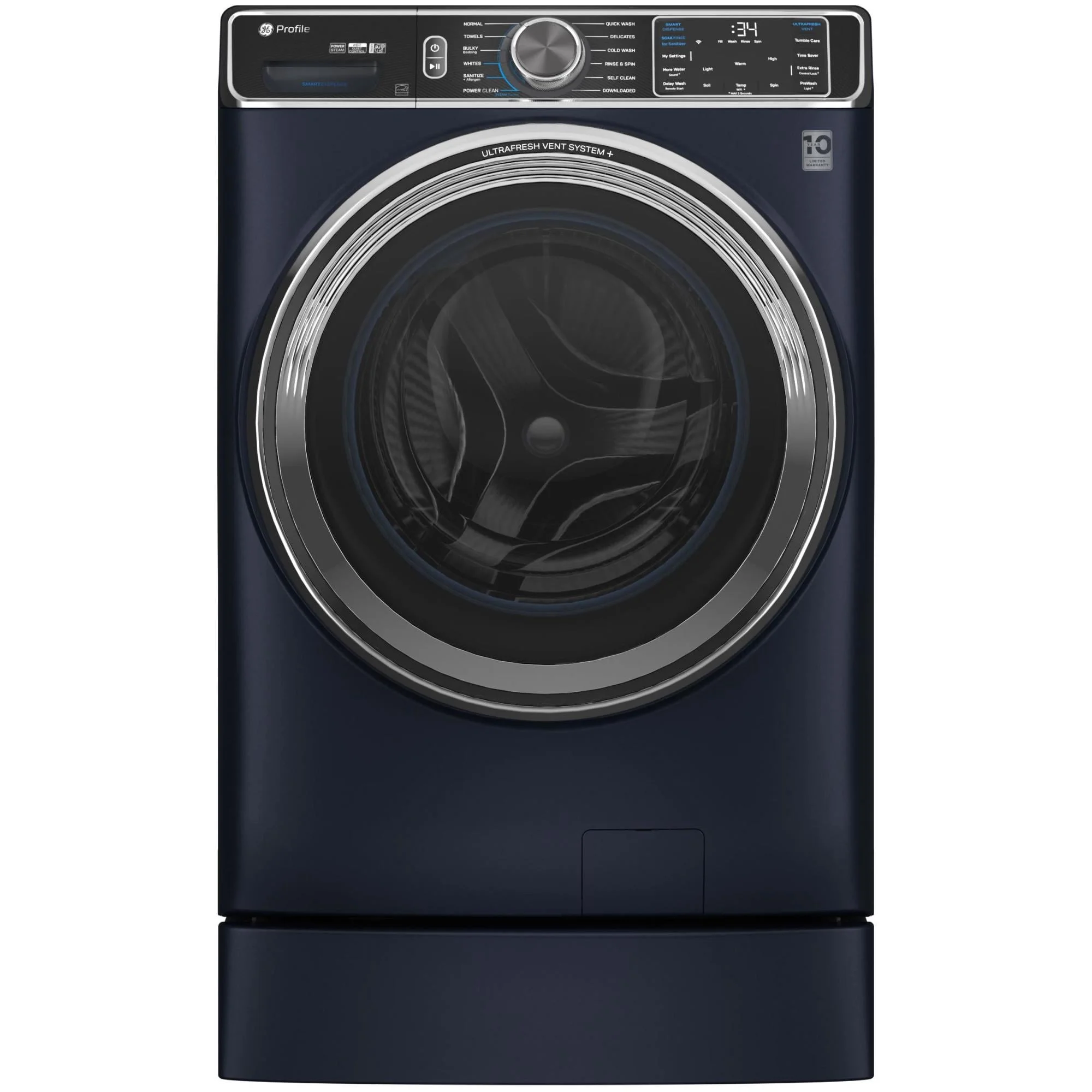 Ge Profile Pfw870s 28" Wide 5.3 Cu. Ft. Front Loading Washing Machine