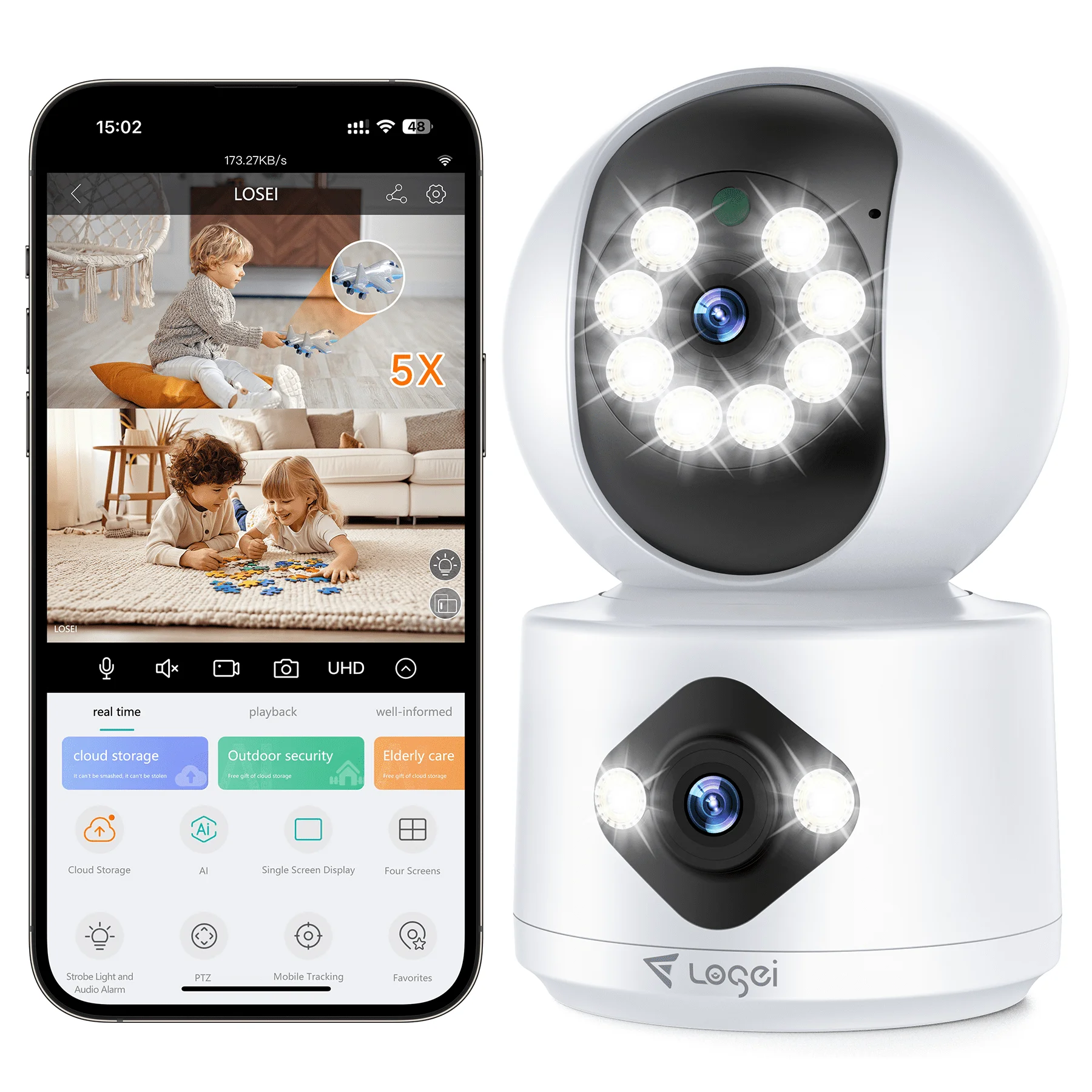 Losei 2.5K Indoor Security Camera