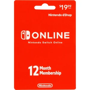 Nintendo Switch Online 12 Month Individual Membership Gift Card [Physical]