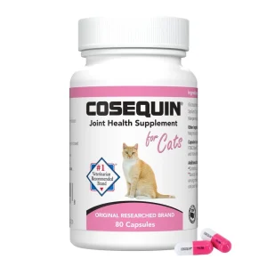 Nutramax Cosequin for Cats Joint Health Supplement, Contains Glucosamine for Cats, Plus Chondroitin, and Omega-3s