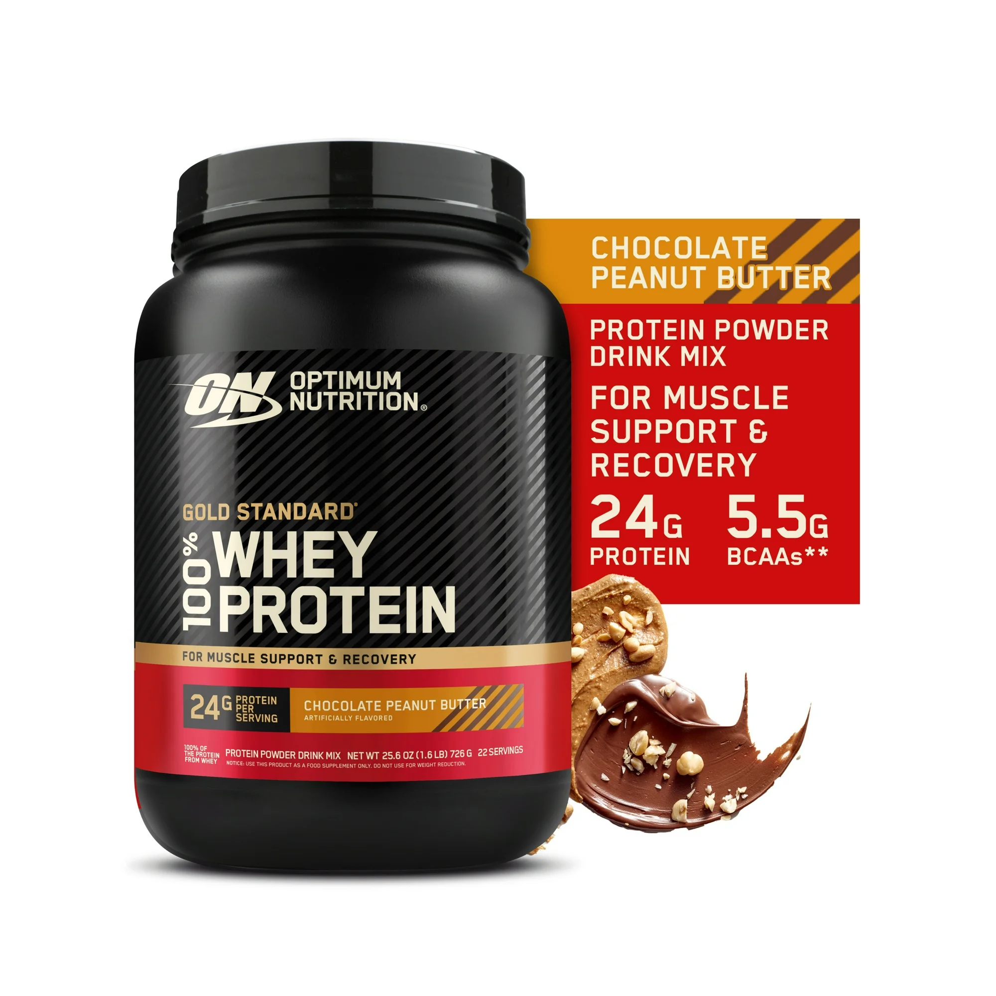 Optimum Nutrition, Gold Standard 100% Whey Protein Powder