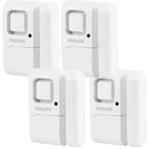 Philips Personal Security Window and Door Alarm, 4-Pack